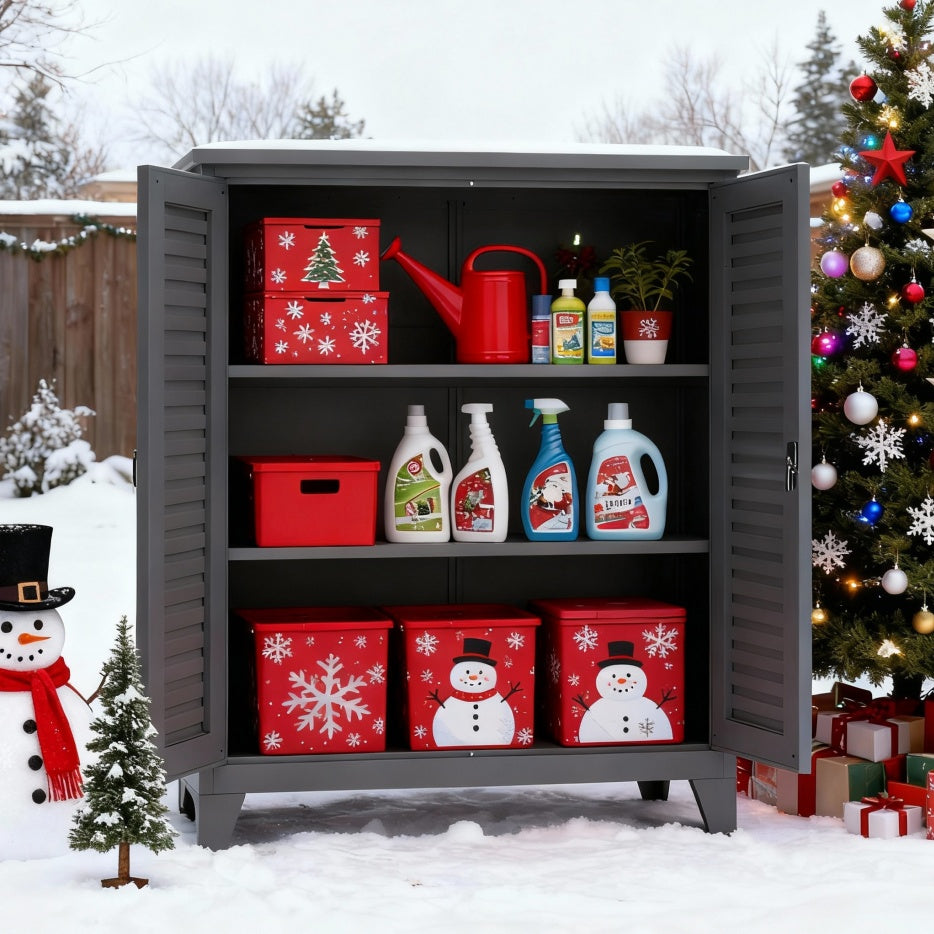 "Premium 47'' Industrial Metal Storage Cabinet".