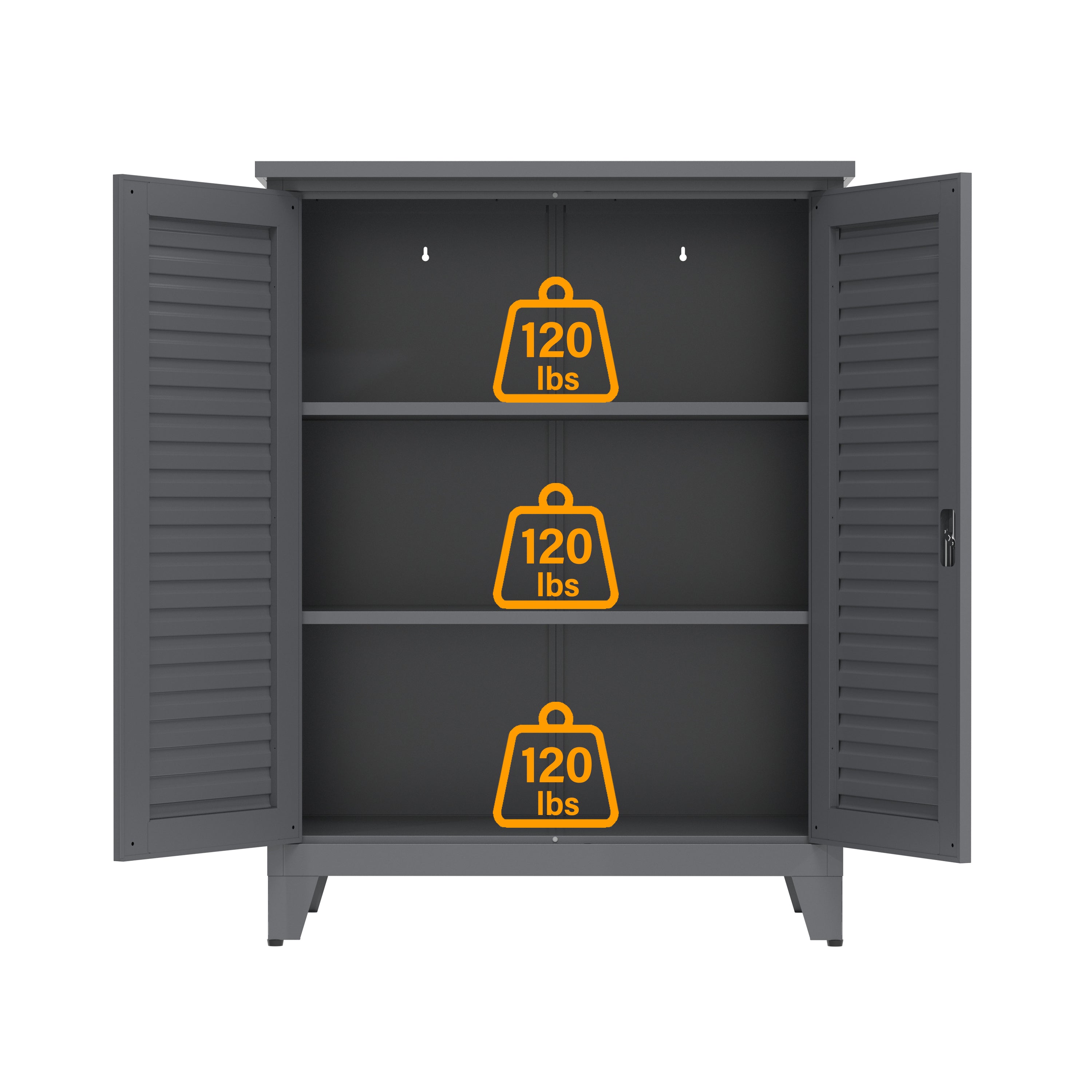 "Premium 47'' Industrial Metal Storage Cabinet".